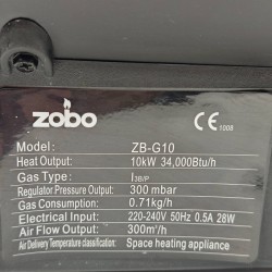 Gaasikütteseade Zobo ZB-G10