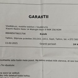 Mobiiltelefon Redmi Note 14...