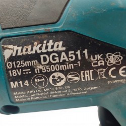 Relakas Makita DGA511 ilma aku